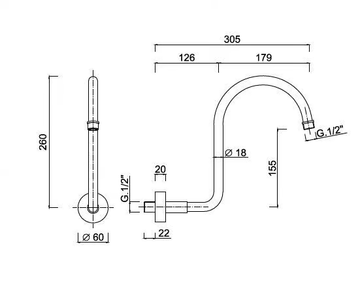 PRAGAMIX - PRAGAMIX CRYSTAL - F1757 - Wall-mounted shower arm by Rubinetteria Giulini - view 3
